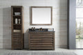 Legion Furniture 48" Rustic Solid Wood Bathroom Vanity with Natural Moon Stone Top – No Faucet