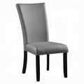ACME Gray & Black Caralin Side Chair (Set-2)