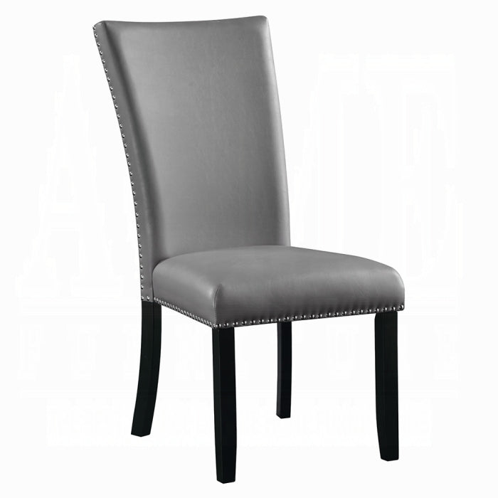 ACME Gray & Black Caralin Side Chair (Set-2)