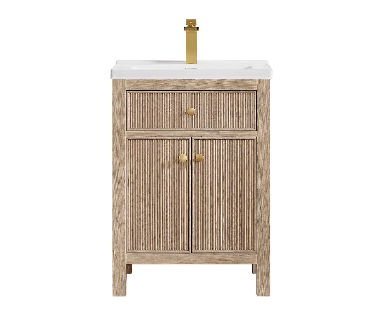 Altair Cerrito 24" Single Bathroom Vanity with White Ceramic Integrated Sink without Mirror