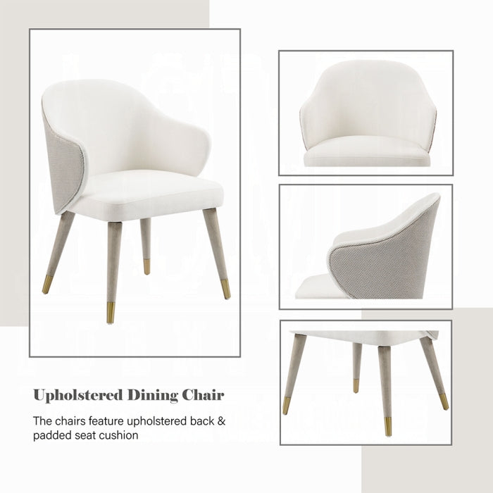 ACME Gray Oak Charity Side Chair (Set-2)