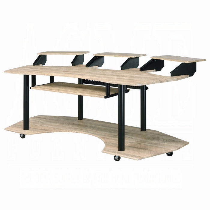 ACME Oak Eleazar 83" Music Studio Desk