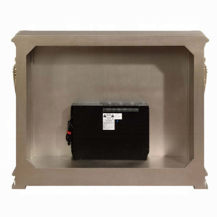 ACME  Antique Silver Finish Sorina Fireplace