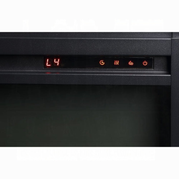 ACME Mirrored & Faux Crystals Nysa Fireplace