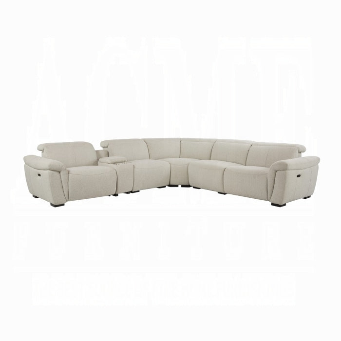 ACME Beige Boucle Dayana POWER MOTION SECTIONAL SOFA