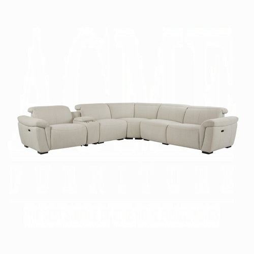 ACME Beige Boucle Dayana POWER MOTION SECTIONAL SOFA