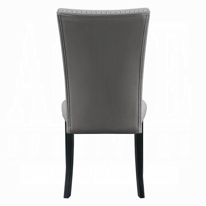 ACME Gray & Black Caralin Side Chair (Set-2)
