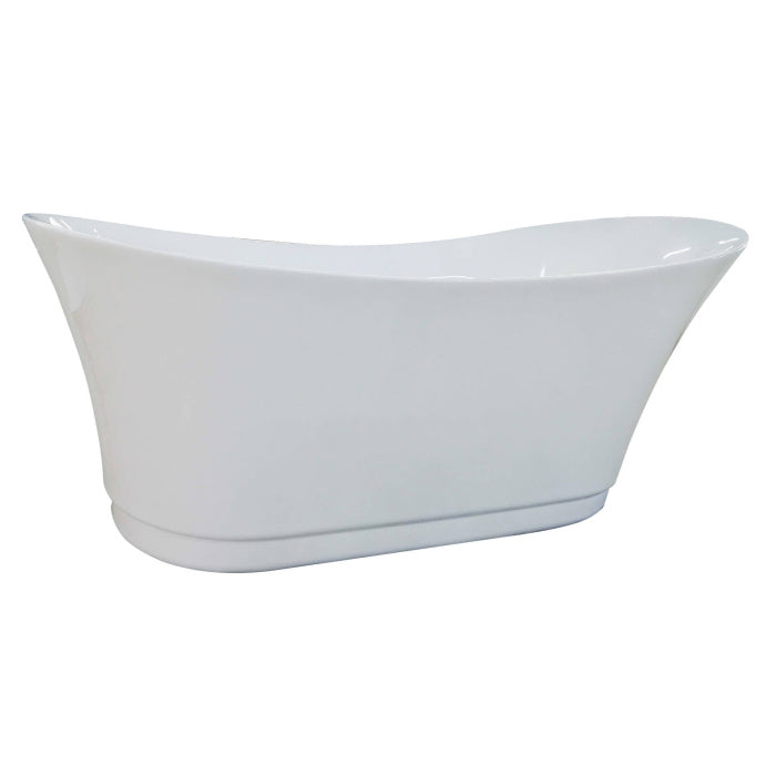 EAGO 6 Foot White Free Standing Air Bubble Bathtub