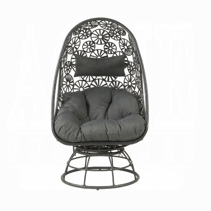ACME Hikre Patio Lounge Chair & Side Table