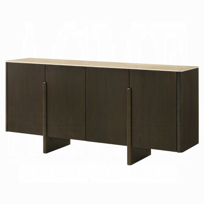 ACME Walnut Davita Server w/Ceramic Top
