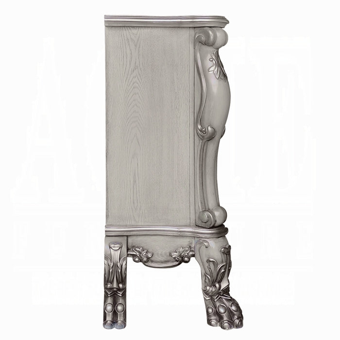 ACME Vintage Bone White Dresden Fireplace