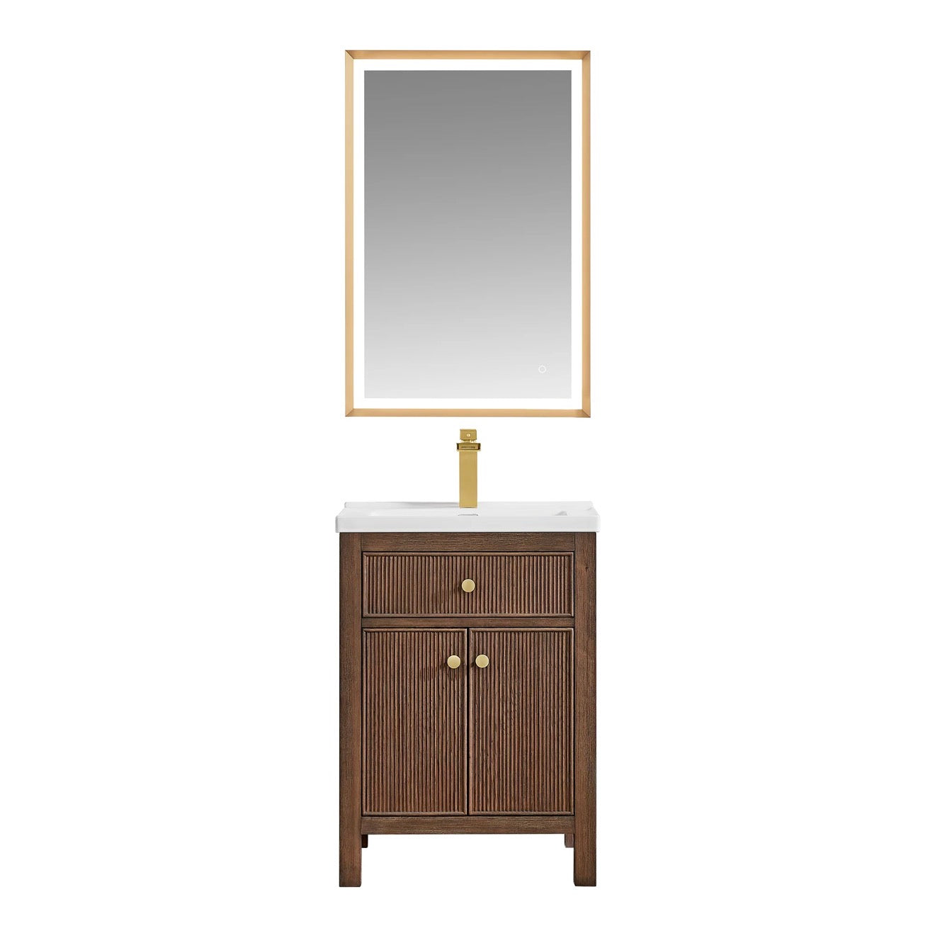 Altair Cerrito 24" Single Bathroom Vanity with White Ceramic Integrated Sink without Mirror