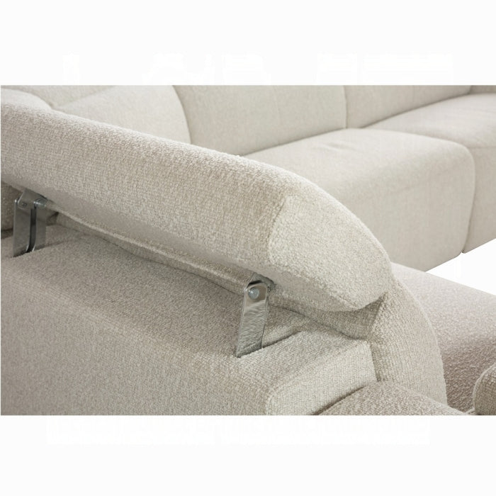 ACME Beige Boucle Dayana POWER MOTION SECTIONAL SOFA