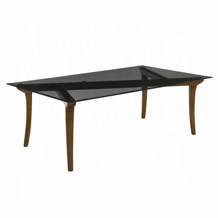 ACME Glass Top & Vintage Oak Danzel Dining Table