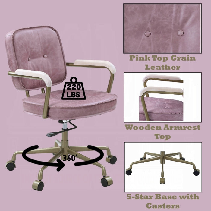 ACME Pink Siecross Office Chair