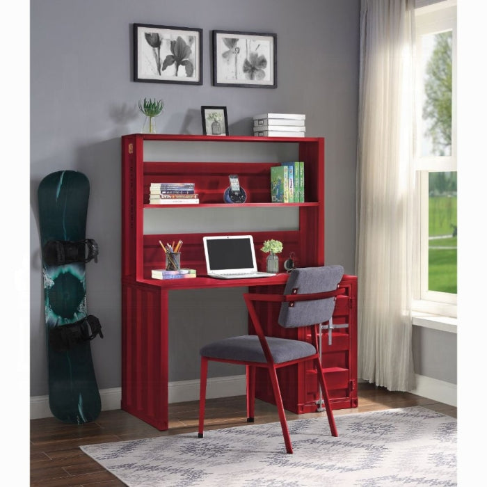 ACME Red Cargo Writing Desk W/Hutch