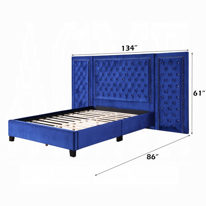 ACME Blue Damazy EK Bed