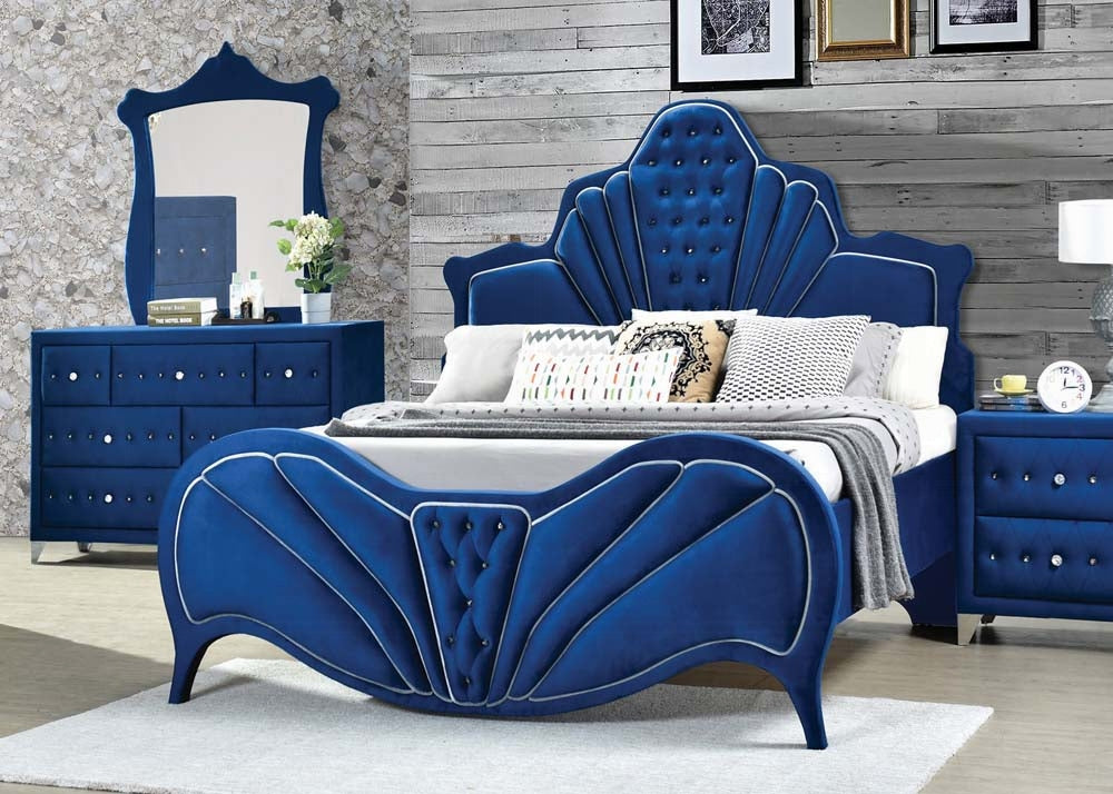 ACME Blue Dante EK Bed