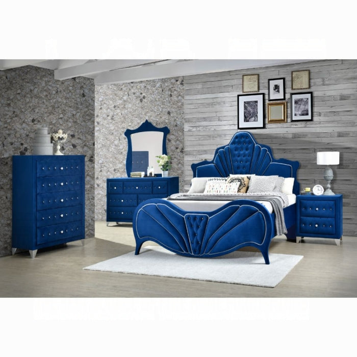 ACME Blue Dante Queen Bed
