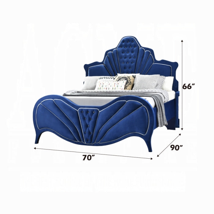 ACME Blue Dante Queen Bed