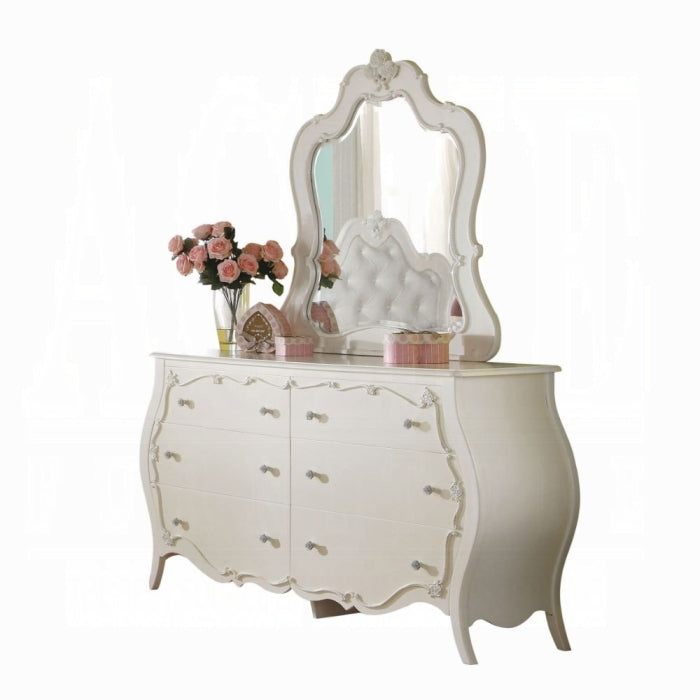 ACME White Edalene Mirror