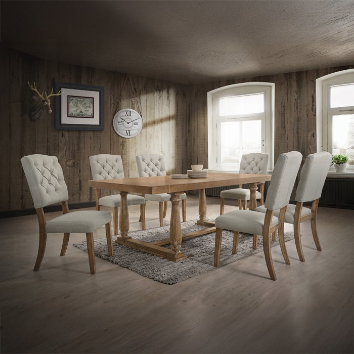 ACME Weathered Bernard Dining Table