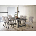 ACME Weathered Gray Bernard Dining Table