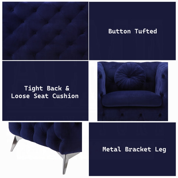 ACME Blue Atronia Loveseat