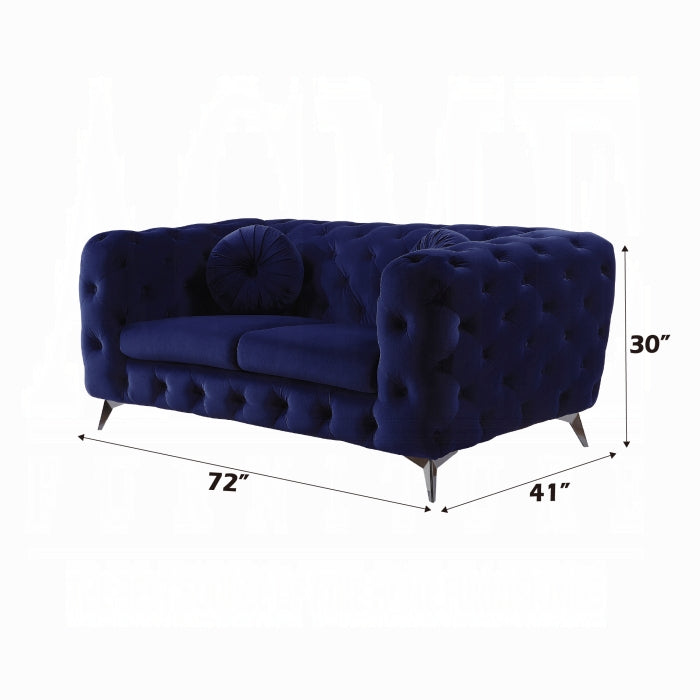 ACME Blue Atronia Loveseat