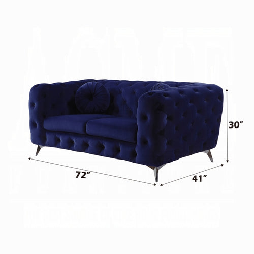 ACME Blue Atronia Loveseat