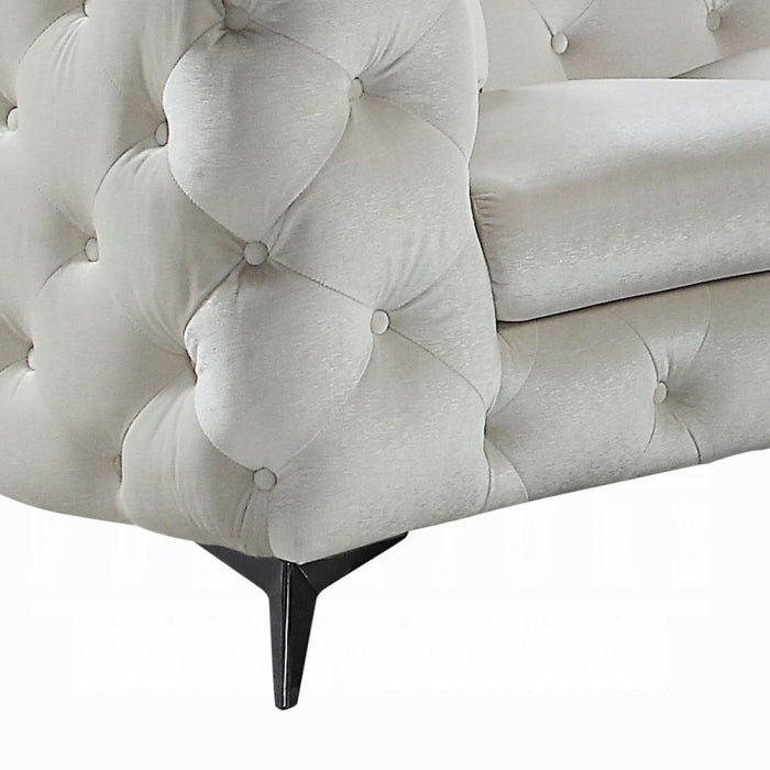 ACME White Atronia Sectional Sofa W/4 Pillows