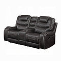 ACME Dark Gray Braylon Motion Loveseat W/Console