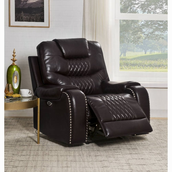 ACME Dark Brown Braylon Power Motion Recliner