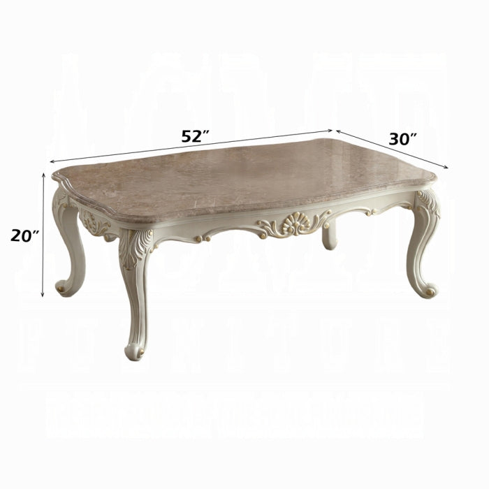 ACME Chantelle Coffee Table W/Marble Top
