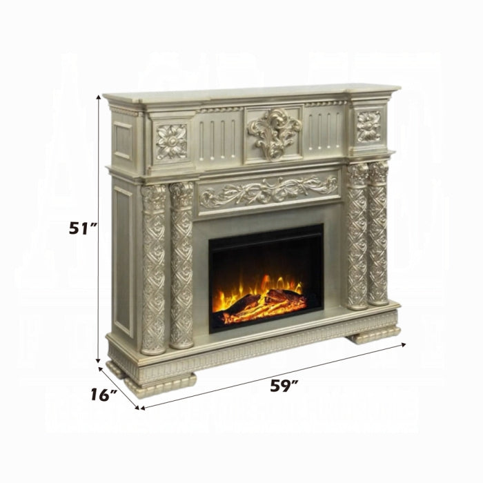 ACME Gold Patina Finish  Gold Vendome Fireplace