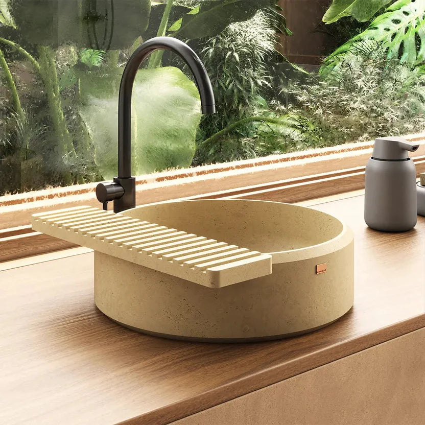 KONKRETUS Sink Ubud 01 – Handcrafted Concrete Sink