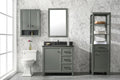 Legion Furniture 36" PEWTER GREEN FINISH SINK VANITY CABINET WITH BLUE LIME STONE TOP