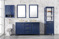 Legion Furniture 60" DOUBLE SINK VANITY CABINET WITH CARRARA WHITE TOP