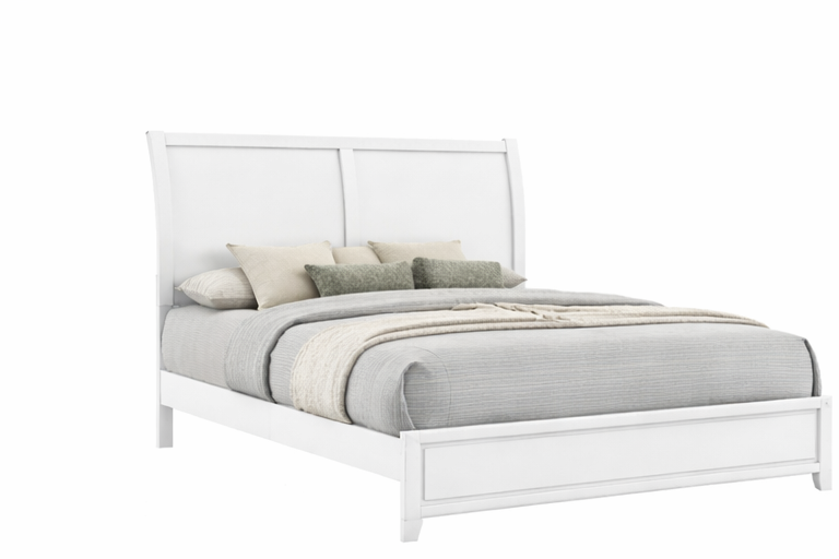 New Classic Furniture BALLARD 5/0 Q HEADBOARD, FOOTBOARD & SLAT KIT-WHITE