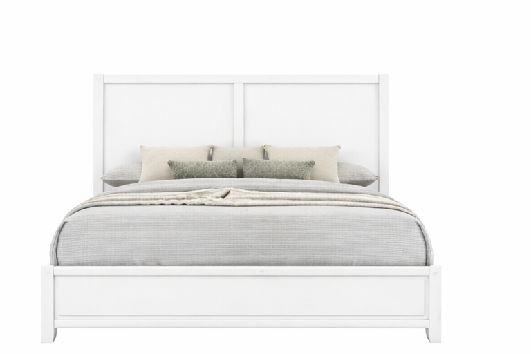New Classic Furniture BALLARD 5/0 Q HEADBOARD, FOOTBOARD & SLAT KIT-WHITE