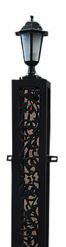 AFD Home Bridgeton Moore Aluminum Large Fence Lantern Post
