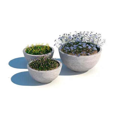 KONKRETUS Båls Planter L – Handcrafted Concrete Planter